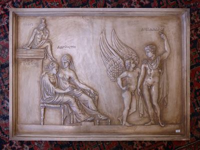 Manifattura di Signa, Placca a bassorilievo in terracotta in stile neoclassico