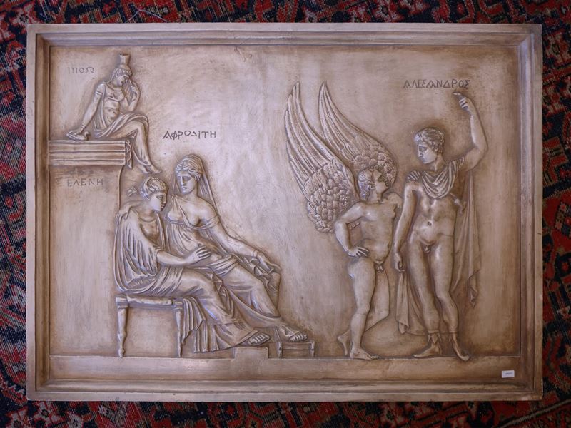 Manifattura di Signa, Placca a bassorilievo in terracotta in stile neoclassico