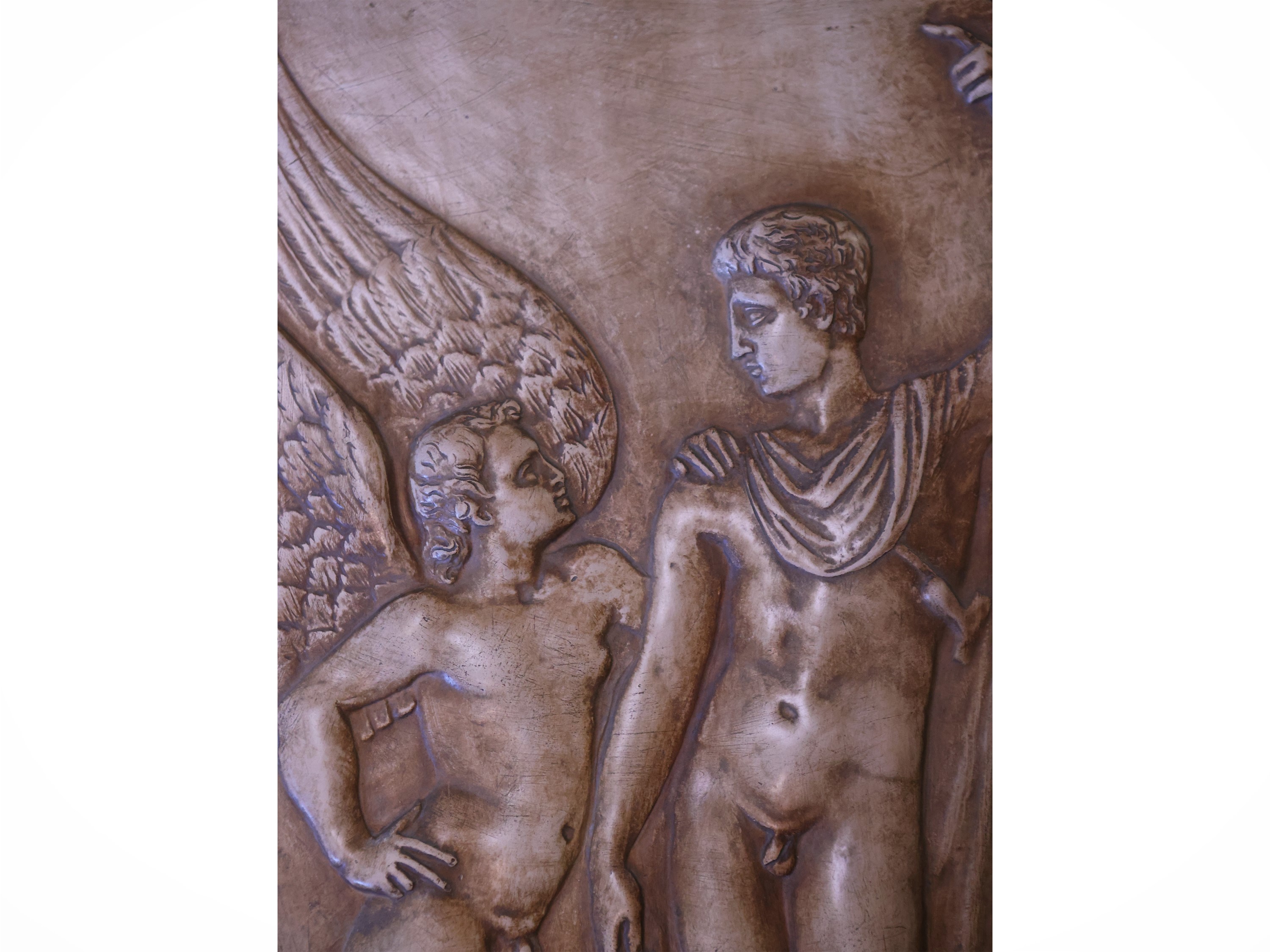 Manifattura di Signa, Placca a bassorilievo in terracotta in stile neoclassico
