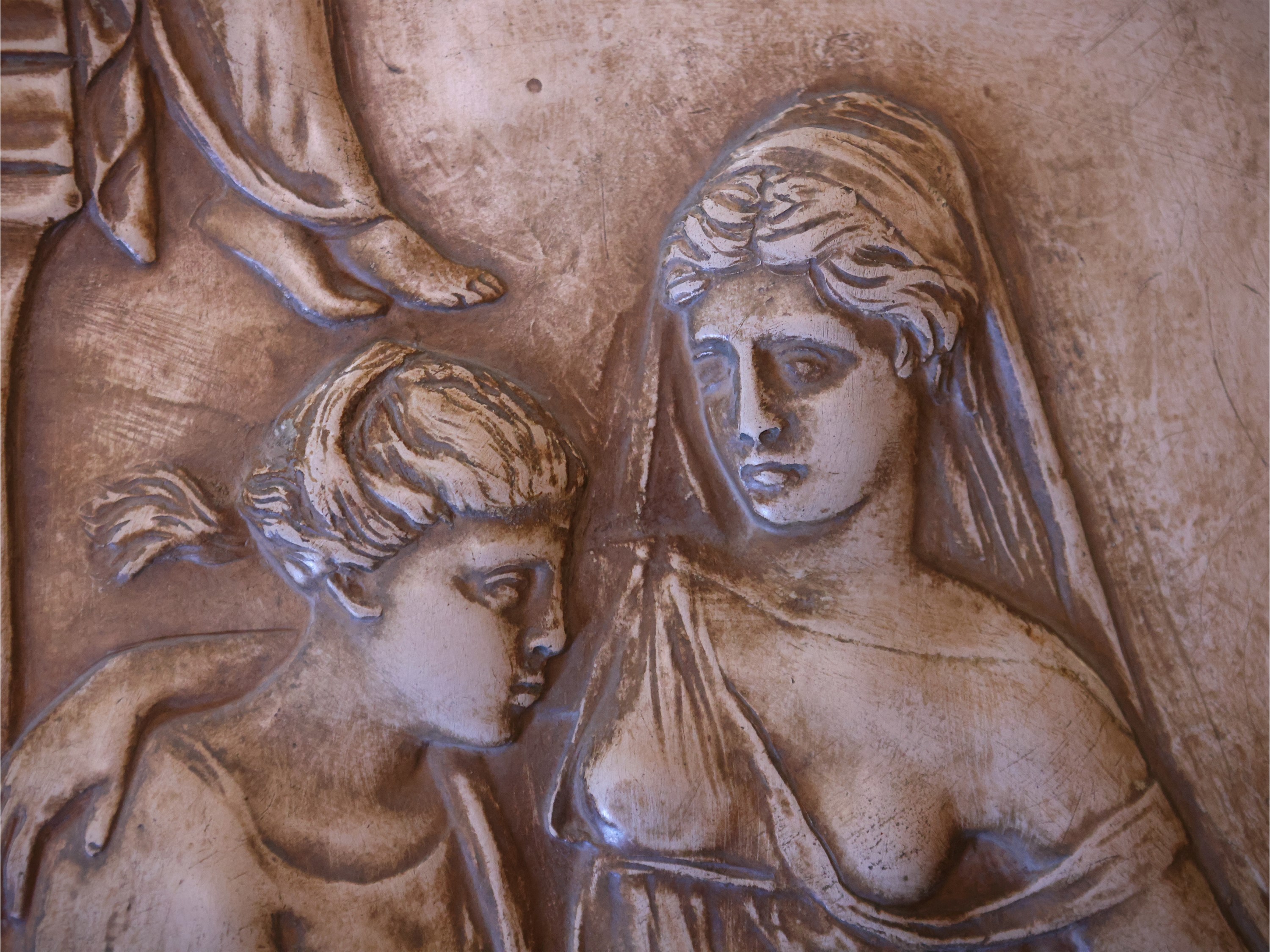 Manifattura di Signa, Placca a bassorilievo in terracotta in stile neoclassico