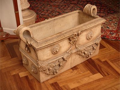 Manifattura di Signa, Grande vaso in terracotta decorato