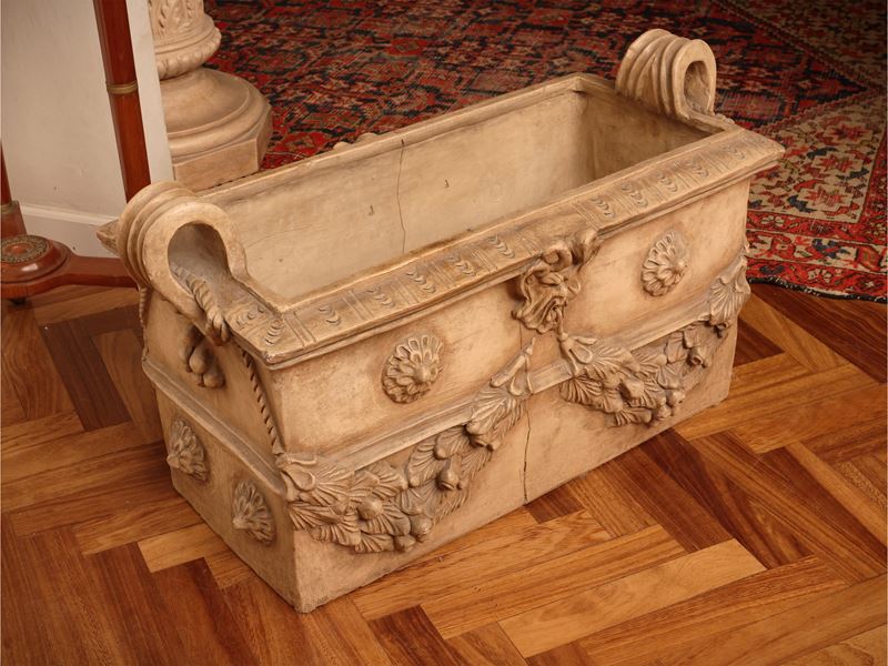 Manifattura di Signa, Grande vaso in terracotta decorato