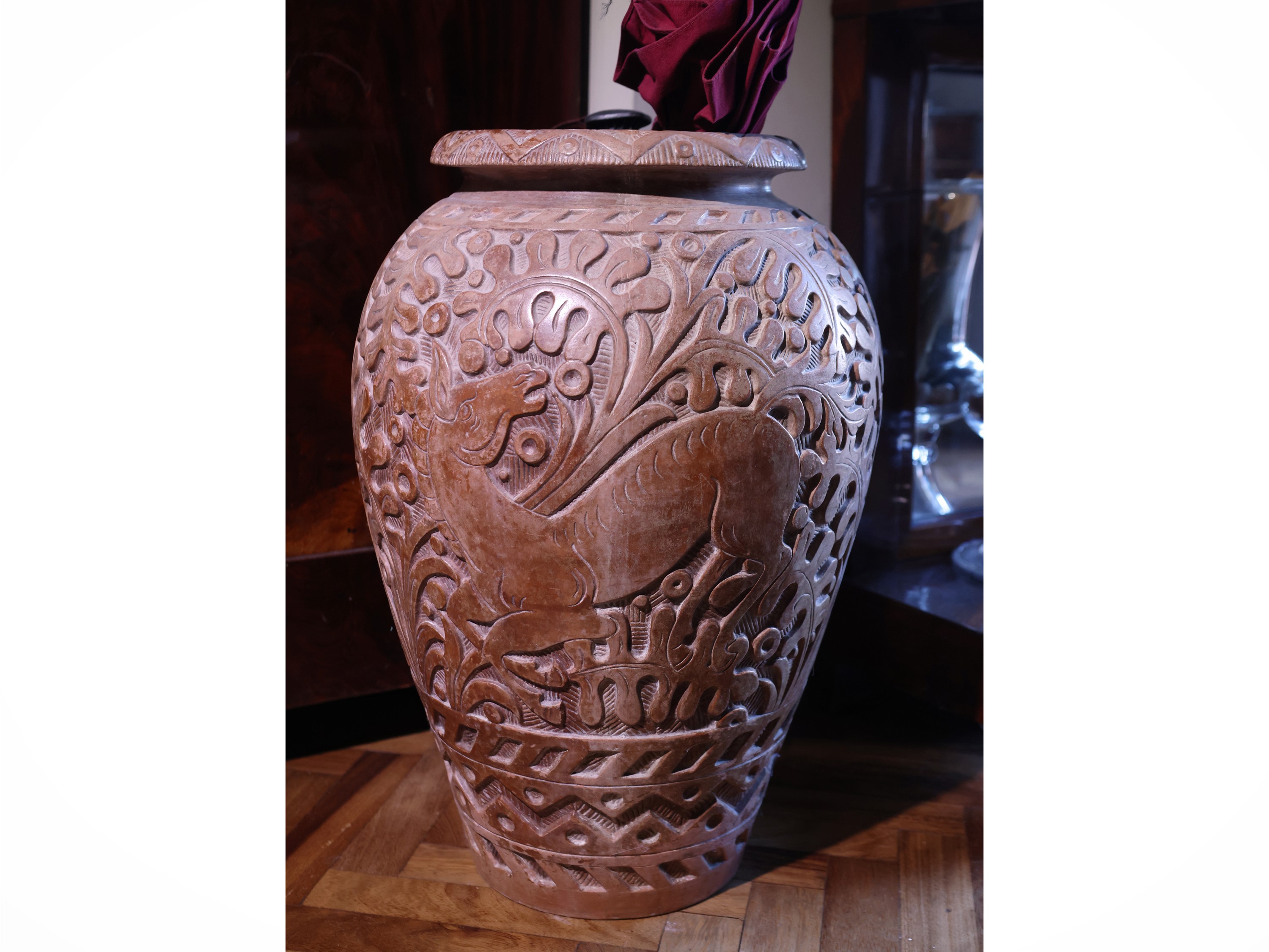 Orcio in terracotta decorato, Piccolo orcio di Signa