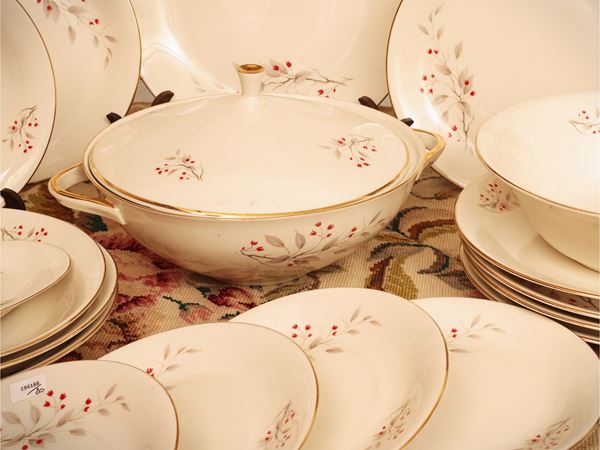 Porcelain dinner service