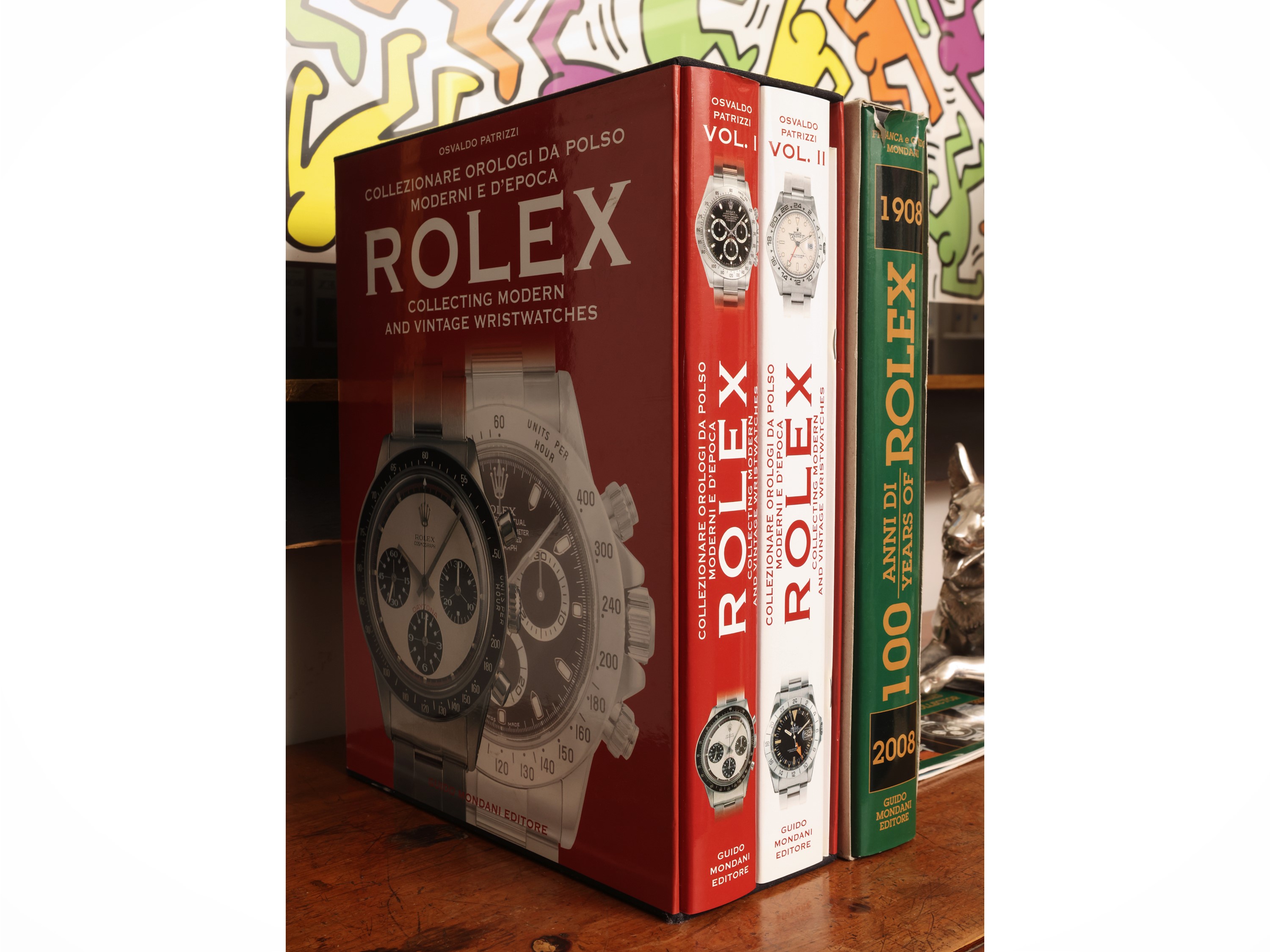 Raccolta di 4 volumi dedicati a storia, modelli e collezionismo degli orologi Rolex