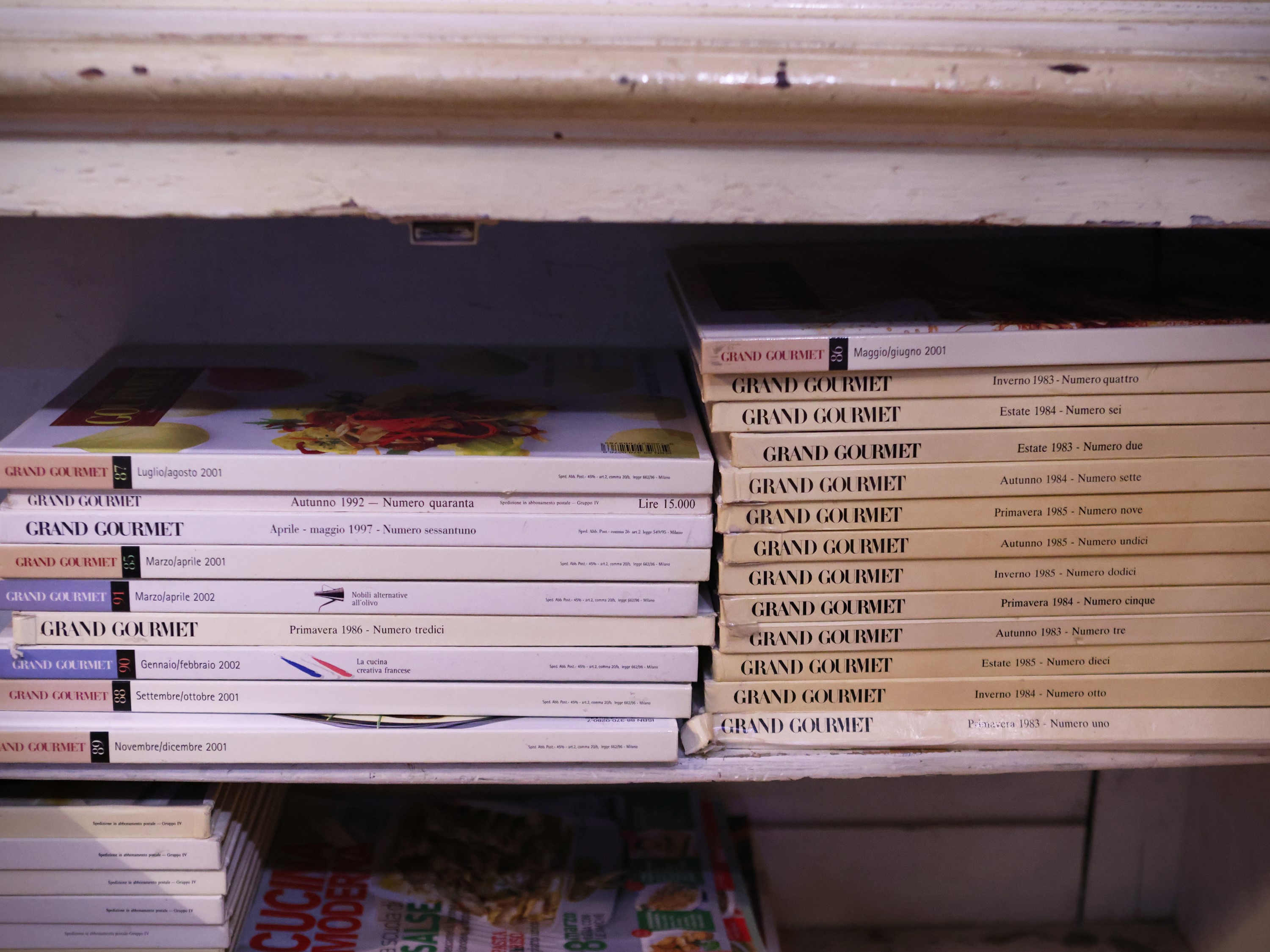 Riviste di cucina, raccolta di numeri specialistici