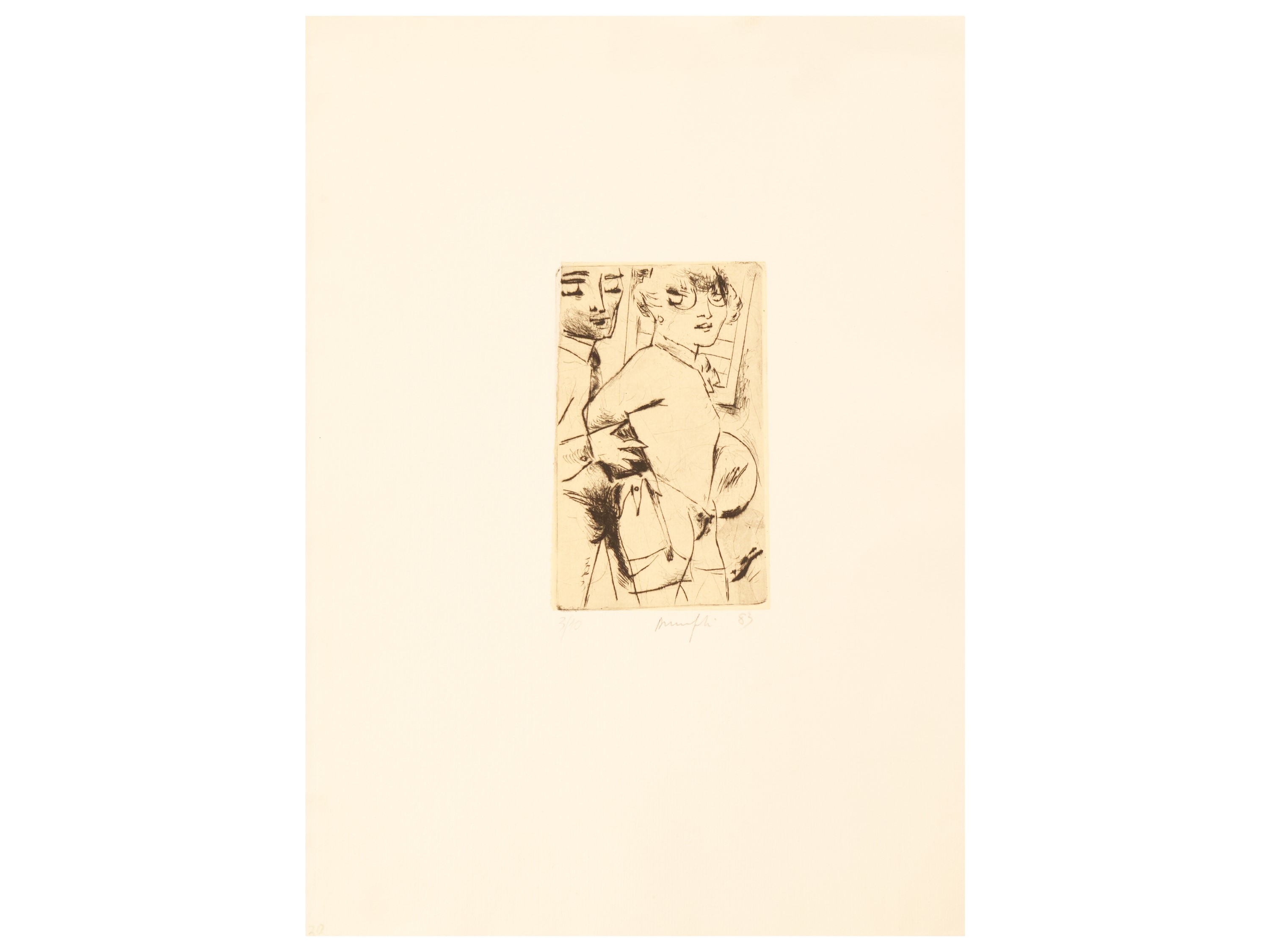 Manfredi (1930-2001), Figure (1983) e Nocentini, Rosa, incisioni