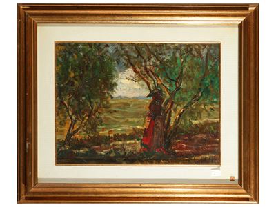Attesa (1972) – olio su faesite