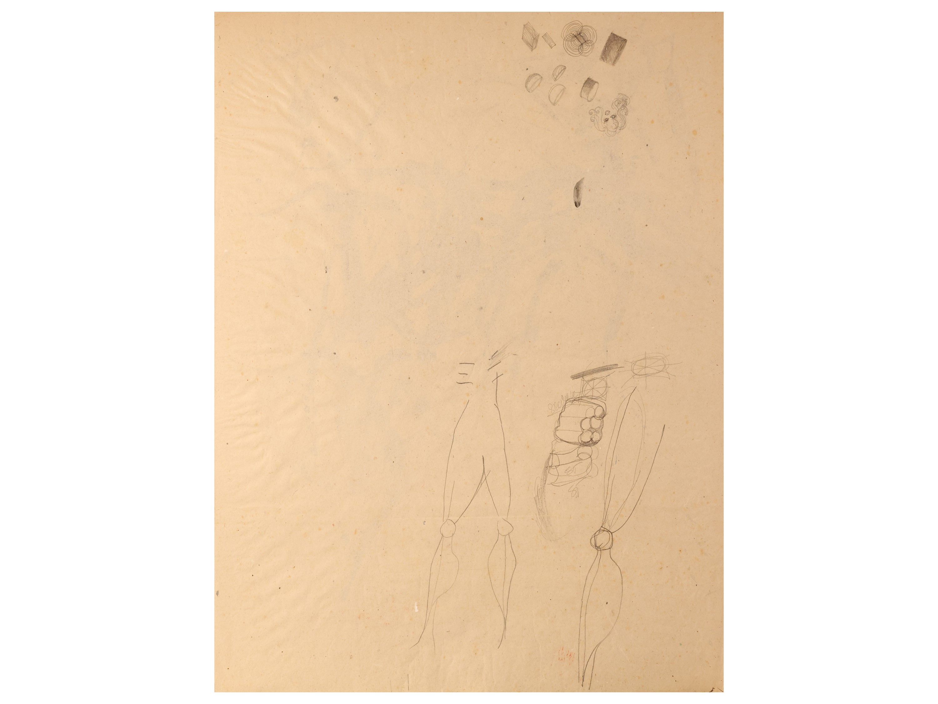 Paolo Scheggi - Senza titolo (1960-1961) – tecnica mista su carta da spolvero