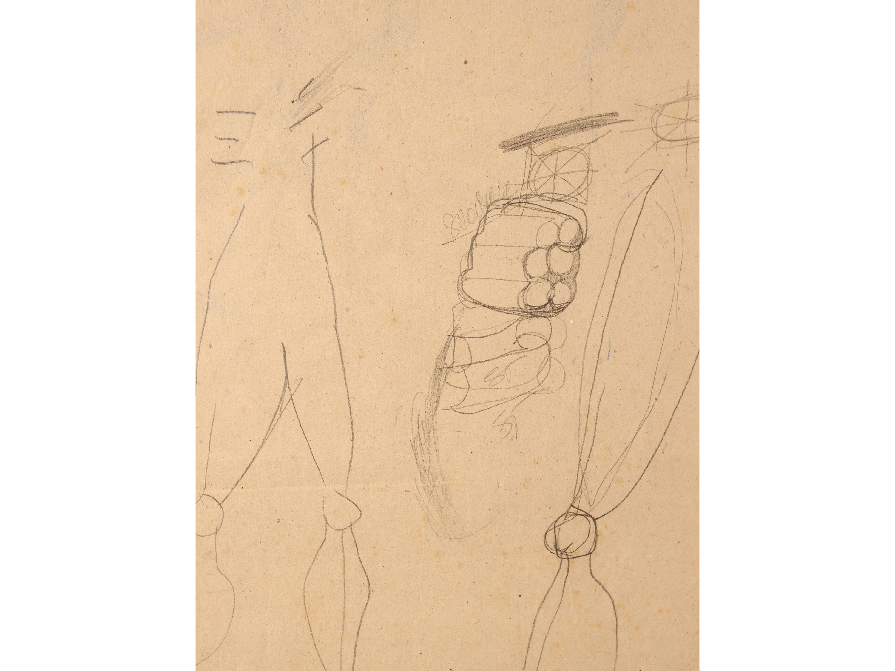 Paolo Scheggi - Senza titolo (1960-1961) – tecnica mista su carta da spolvero