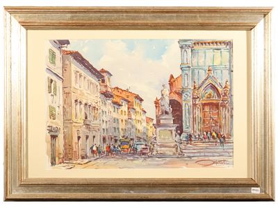 Scorcio di piazza Santa Croce