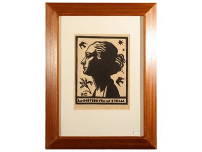 Fausta (1933) xilografia, p.a., firmata e datata