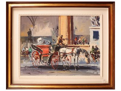 Carrozza in Piazza della Signoria