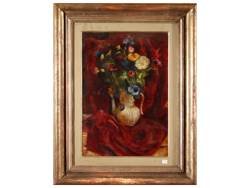 Corrado Michelozzi - Natura morta con vaso di fiori