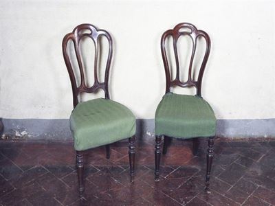Serie di Otto Sedie in Mogano