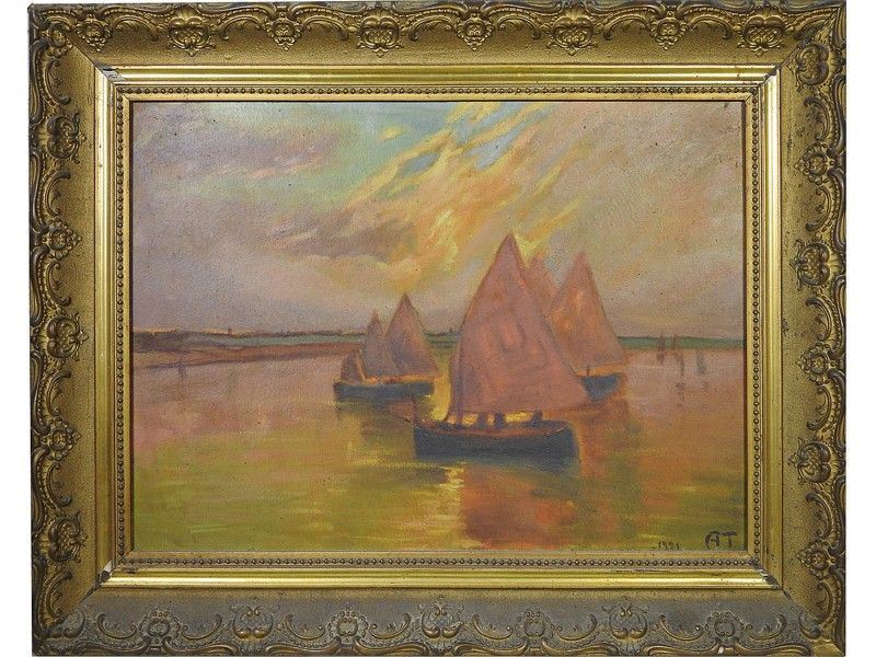 Marina con Barche 1921