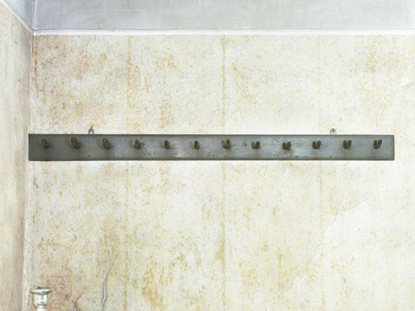 Grey Lacquered Wall Coat Rack