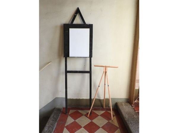 Two Wooden Easels