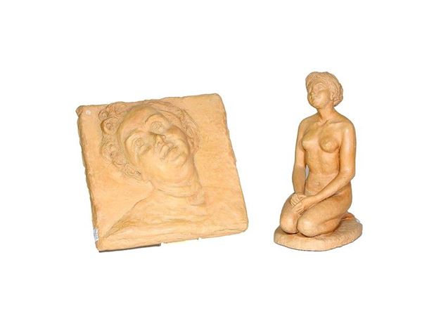 Two terracotta Sculptures