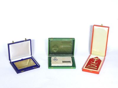 Tre Placche Commemorative Militari