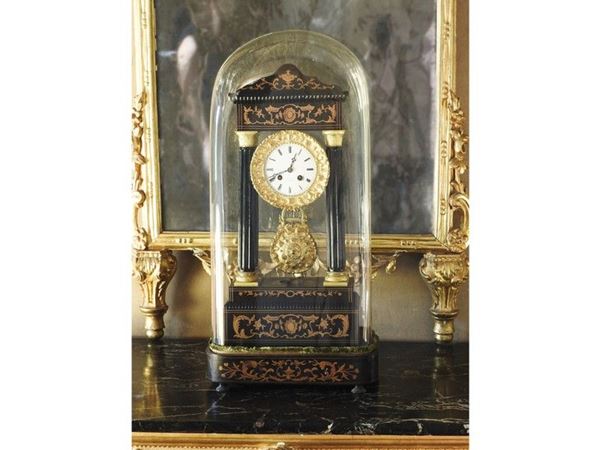 Mahogany Mantel Clock, first half 19th Century