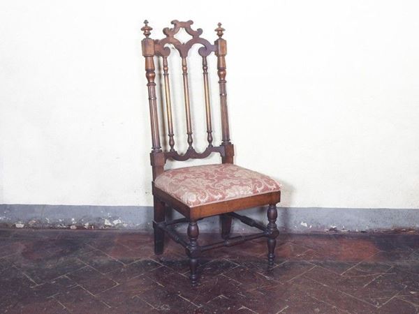 Walnut Armchair, mid 19th Century