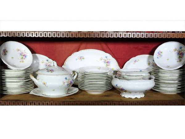 Porcelain Dish Set Ginori, early 20th Century