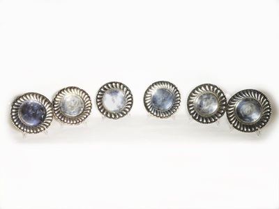 Serie di Sei Piatti in Argento