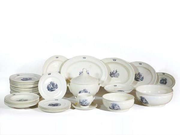 Porcelain Dish Set, Richard Ginori, San Cristoforo, Milan, 1935