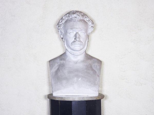 Busto maschile in gesso