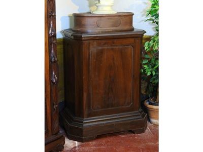 Grande Base Porta Scultura in Legno Tenero Laccato