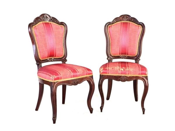 A Set of Eight Mahogany Chairs, mid 19th Century