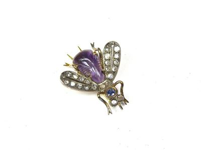 Spilla Animalier in Oro a Basso Titolo e Pietre