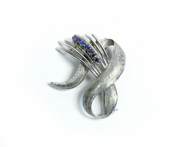 Spilla in Oro Bianco 18 Kt