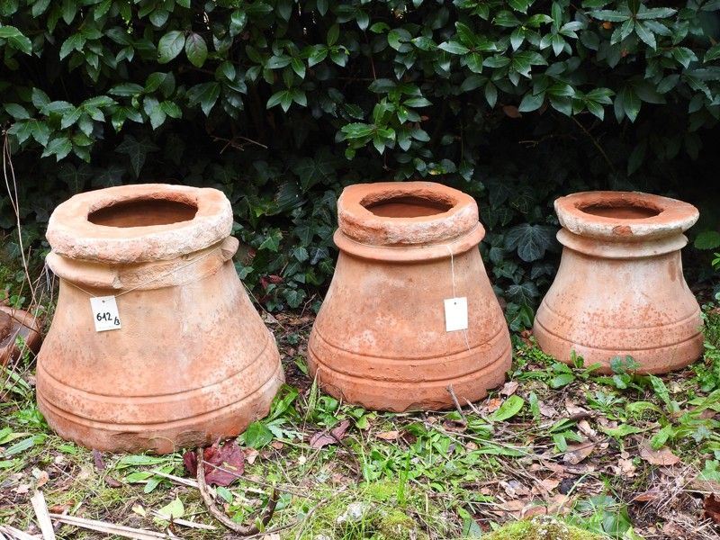 Tre Basi da Conca in Terracotta