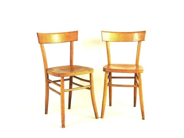 A Set of Six Beechwood Chairs