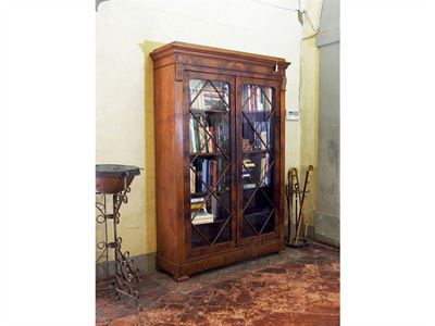 Libreria in Piuma di Mogano