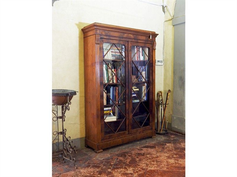Libreria in Piuma di Mogano