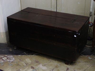 Vecchio Baule in Legno Tenero