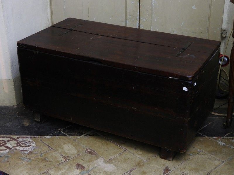 Vecchio Baule in Legno Tenero