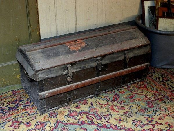 Old Wooden Travel Trunk