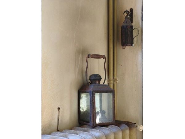Two Old Wall Lanterns