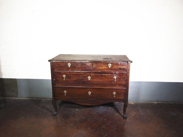 Softwood Chest of Drawers, late 19th Century