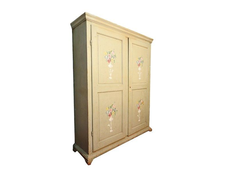 Armadio in Legno Tenero Laccato Grigio