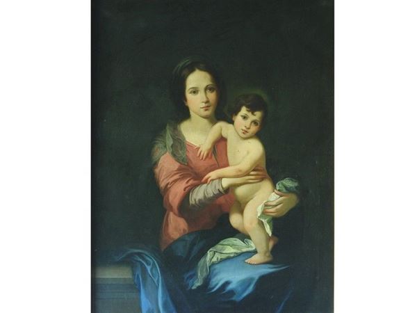 Madonna with Child, late 19th/early 20th Century, oil on canvas
