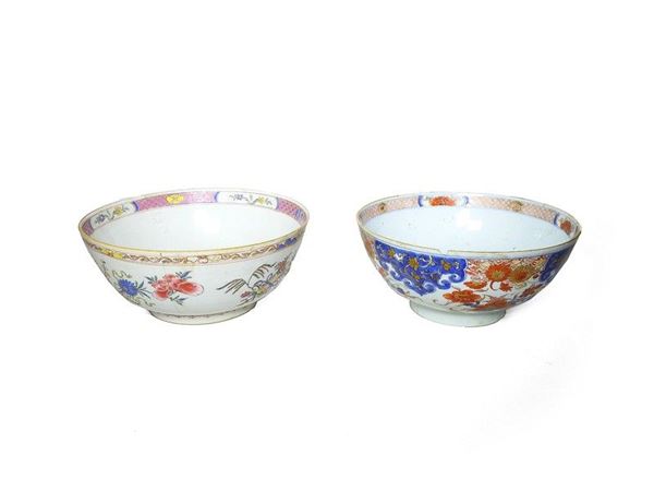 Two Oriental Porcelain Bowls, 19th Century