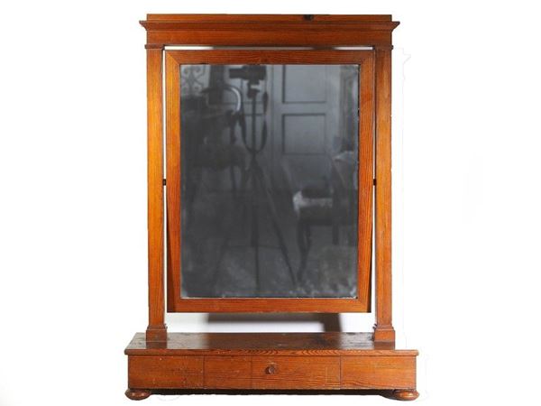 Softwood Toilet Mirror, late 19th Century