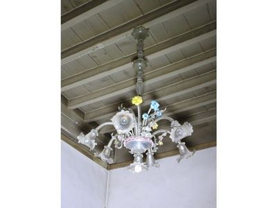 Lampadario in Vetro Soffiato