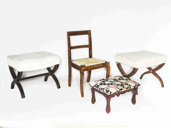 Three Stools and A Children's Chair