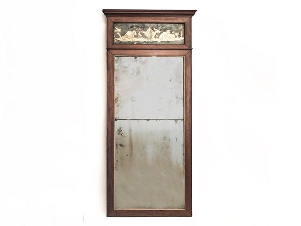 Walnut Overmantel Mirror, early 19th Century